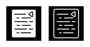 Document Outdent Vector Icon