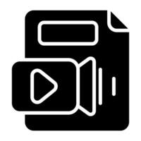 Video File Vector Icon