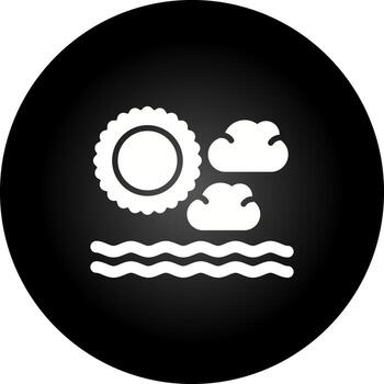 icono de vector de sol