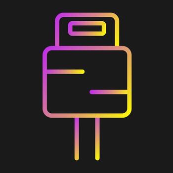 icono de vector de enchufe