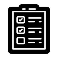 Checklist Vector Icon