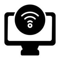 icono de vector de computadora