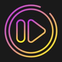Fast Forward Button Vector Icon
