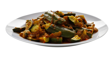 ai gerado bhindi Curry isolado em png fundo