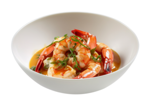 AI generated Shrimp isolated on png background