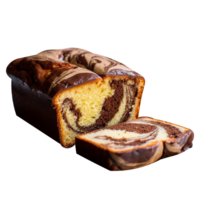 AI generated Marble Cake isolated on png background