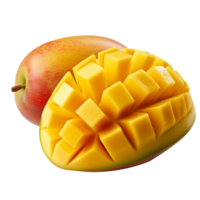 AI generated Mango isolated on png background