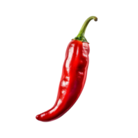 AI generated Red chilli isolated on png background