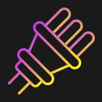 icono de vector de enchufe