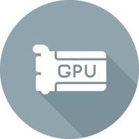 icono de vector de gpu