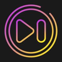 Next Track Button Vector Icon