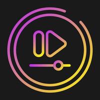 Video Fast Forward Button Vector Icon