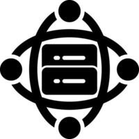 Cluster Server Vector Icon