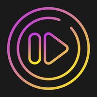 Next Track Circle Vector Icon