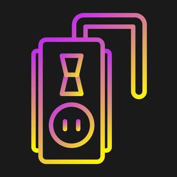 icono de vector de enchufe