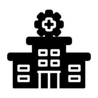 icono de vector de hospital