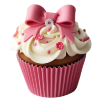 AI generated Cup-Cakes isolated on png background