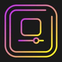 Video Stop Square Vector Icon