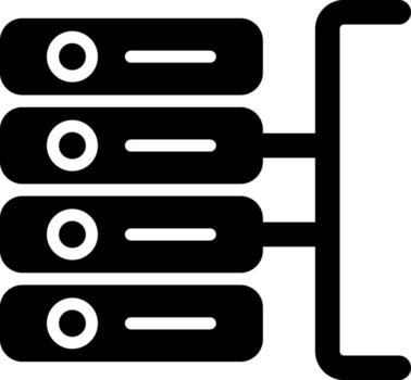 icono de vector de base de datos