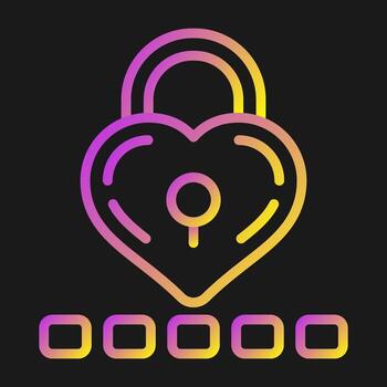 icono de vector de código PIN