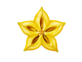 AI generated Star Fruit isolated on png background