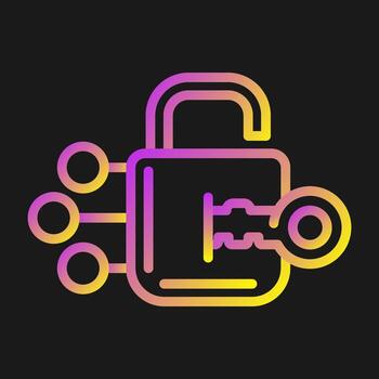 icono de vector de bloqueo