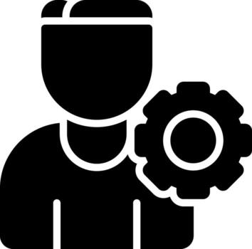 icono de vector de soporte técnico