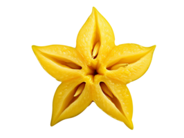 AI generated Star Fruit isolated on png background