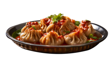 AI generated Momos isolated on png background