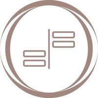Horizontal Alignment Vector Icon
