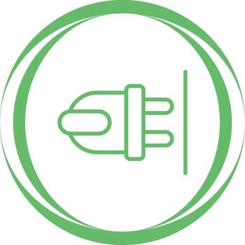 icono de vector de enchufe