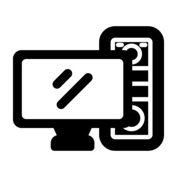 Computer Vector Icon