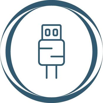 icono de vector de usb