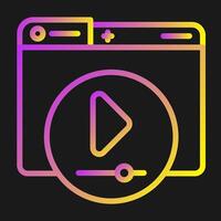 Video Player Vector Icon