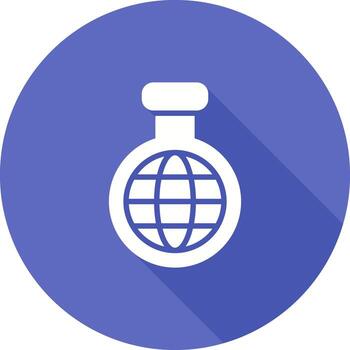 icono de vector de matraz