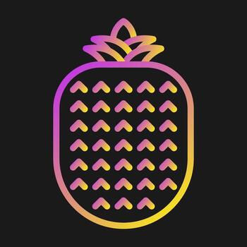 icono de vector de piña