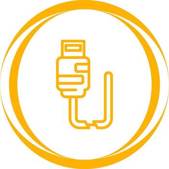 Broken Cable Vector Icon
