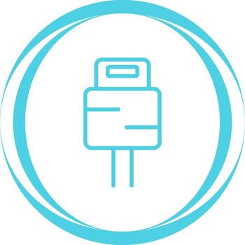 icono de vector de enchufe