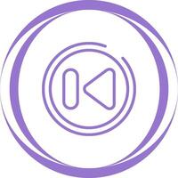 Previous Track Button Vector Icon