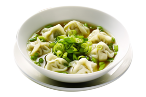 AI generated Dumplings isolated on png background