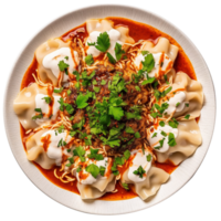 AI generated Dumplings isolated on png background