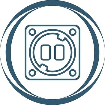 icono de vector de enchufe
