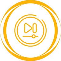 Video Next Track Button Vector Icon