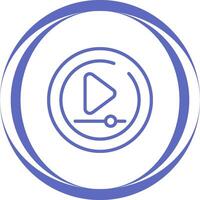 Video Play Circle Vector Icon