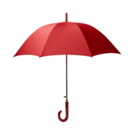 AI generated Red Umbrella isolated on a transparent background. png