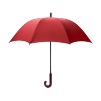 AI generated Red Umbrella isolated on a transparent background. png