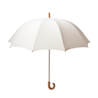 ai généré blanc parapluie isolé sur une transparent Contexte. png