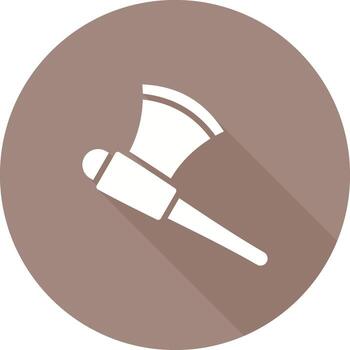 icono de vector de hacha