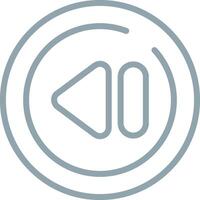 Previous Track Circle Vector Icon