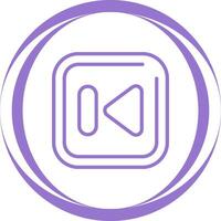 Previous Track Square Vector Icon